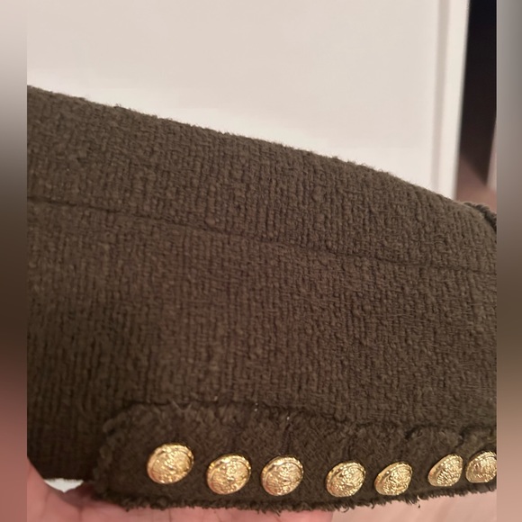 Zara army green (balmain inspired) Blazer - Picture 3 of 3
